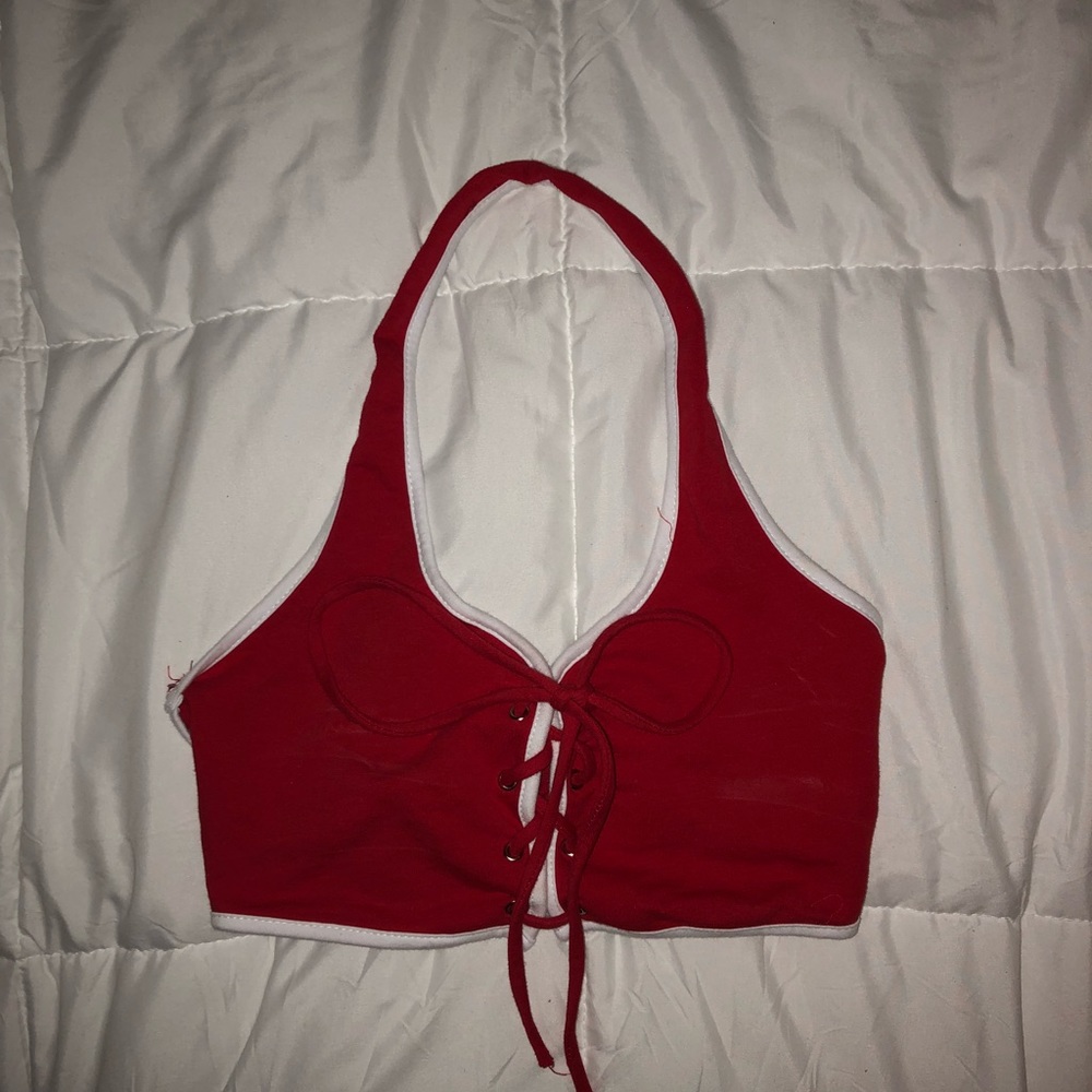 Tied Up, Halter Crop Top
